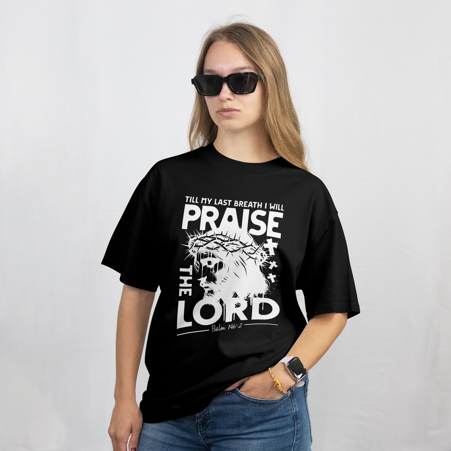 PRAISE THE LORD TEE (BLACK)