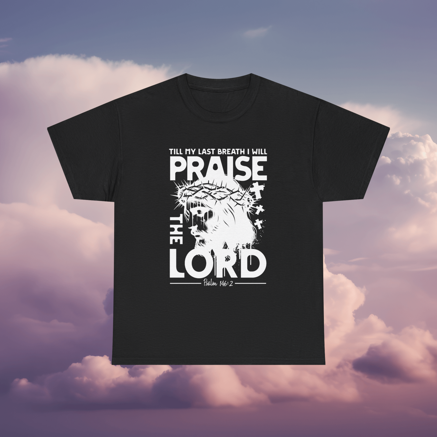 PRAISE THE LORD TEE (BLACK)